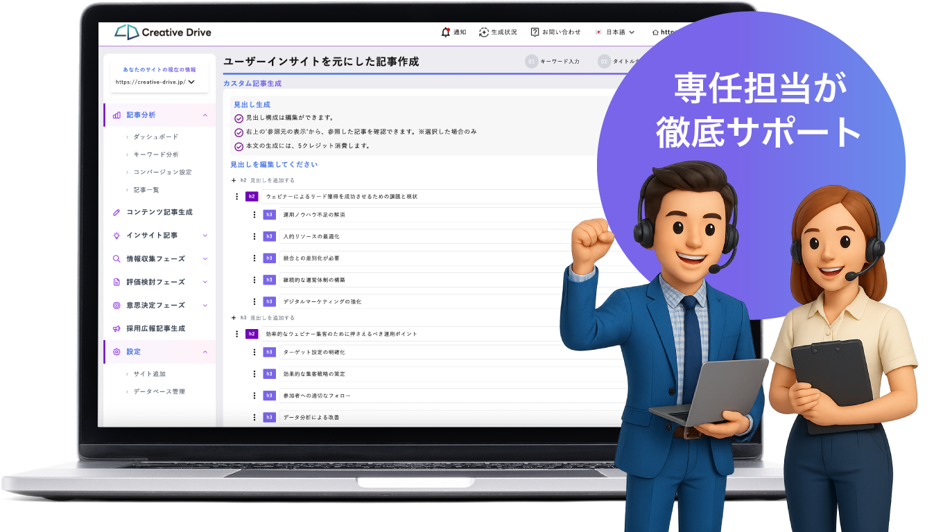Creative Driveが選ばれる理由