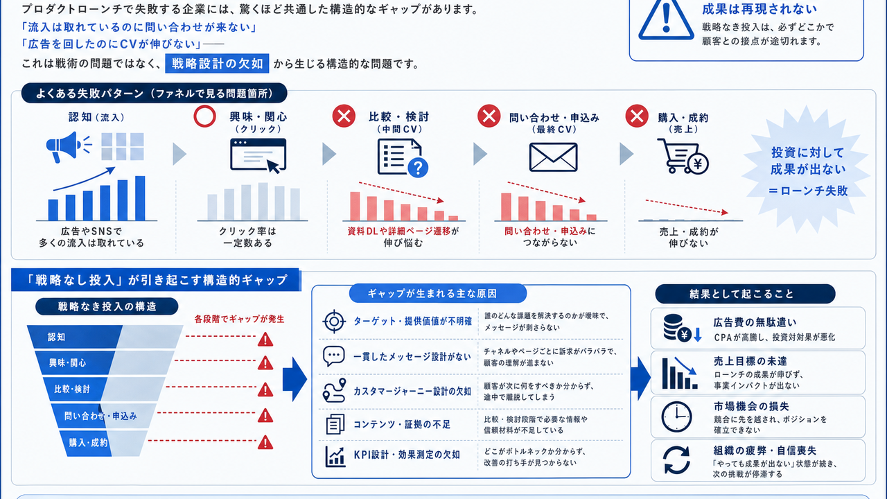 新商品の市場投入で失敗する企業の共通パターン